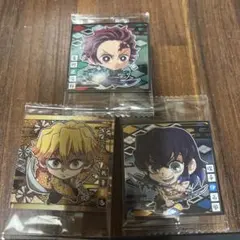 鬼滅の刃ウエハースシール（竈門炭治郎・我妻善逸・嘴平伊之助）