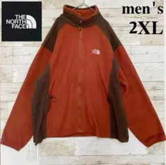 【美品】ノースフェイス USA規格 刺繍ロゴフリースジャケット