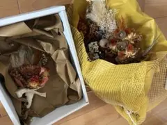 ブーケ ブートニア　※セット※オレンジブラウン