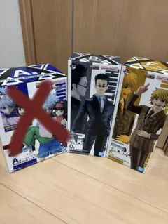 ハンターハンター　一番くじD賞レオリオ、F賞パリストン　２体セット