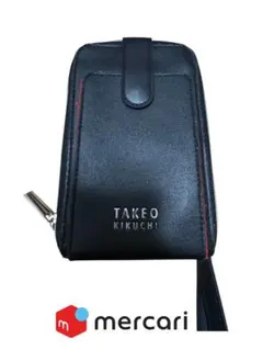 た*け様 TAKEO KIKUCHI 貴重品収納ポーチ ブラック