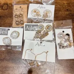 ハンドメイド　ピアス　まとめ売り　シルバー系