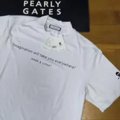 ⭐新品未使用⭐MARK&LONA⭐ メンズ⭐半袖モック⭐白⭐LL⭐