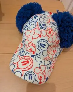ミッキーマウス ポンポン付きキャップ