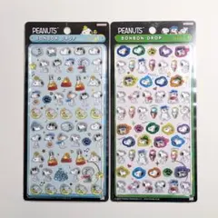 スヌーピー ボンボンドロップシール mini 2枚セット　PEANUTS