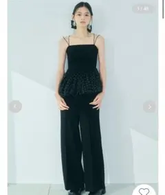 LILY BROWN バルーンペプラムボンディングセットアップ