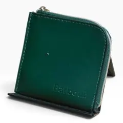 バブアー Barbour L字ファスナー ミニ財布 コインケース グリーン 深緑