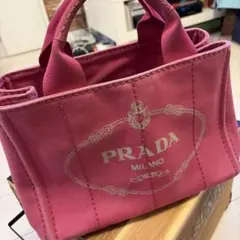 PRADA プラダ トートバッグ ノベルティ 非売品 プレートタイプ ピンク
