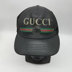 GUCCI GGキャンバス レザーロゴパッチ ベースボールキャップ - メルカリ
