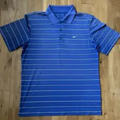 ゴルフウェア Nike ナイキ ゴルフ　ウェア　ポロシャツ 青 M