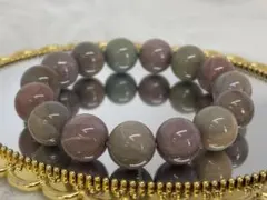 13㎜アラシャン瑪瑙のパワーストーンブレスレット内径15.8㎝