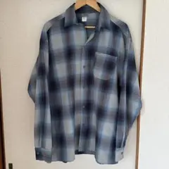 cal topネルシャツ　メイドインメキシコ　サイズL