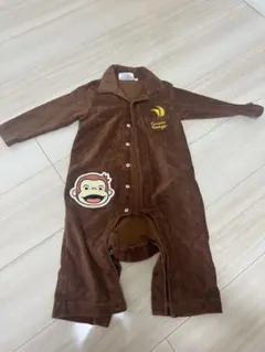 コーデュロイ 長袖ロンパース