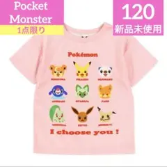 新品❤️ポケモン 半袖 Tシャツ 120❤️ピンクピカチュウイーブイニャオハ❤️送料込