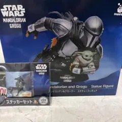 マンダロリアン　リトルスタチューコレクション アンゼラ人(4種)ステッカー マンダロリアン リトルスタチューコレクション アンゼラ人(4種
