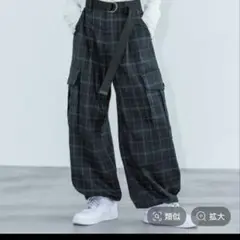 ページボーイ チェック カーゴパンツ