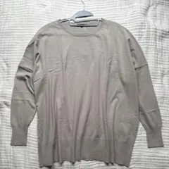 COMME CA ISM ニット ベージュ 長袖