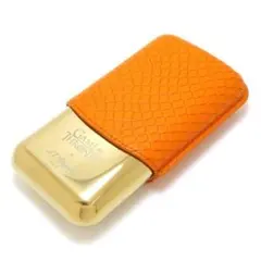 デュポンS.T.Dupont 183256 ダブル レザーシガーケース オレンジ 