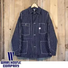 WAREHOUSE 2110 カバーオール 40 ウエアハウス ストライプ