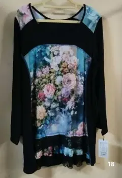 ダジュール　D'AZURLLサイズ　長袖プリントカットソー　元値¥25,000のサムネイル