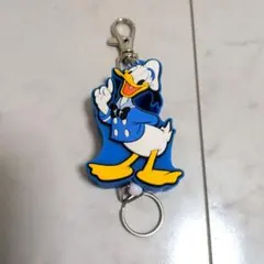 ドナルドダック リール付きキーホルダー　キーチャーム　サイン入りのサムネイル