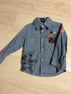 BABYDOLL ミッキー デニムシャツ 100cm