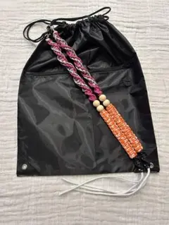 ナップサック パラコード y2k 2way ワンショルダーポケット付き