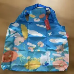 新品 未使用 DESIGNERS JAPAN エコバッグ 花柄 犬