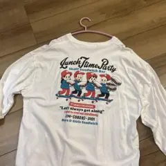 WEGO ロンT プリントTシャツ 白 ホワイト