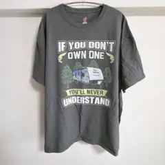 ヘインズ ビッグサイズ 自動車 クルーネック 半袖 Tシャツ 2XL 灰色 綿のサムネイル