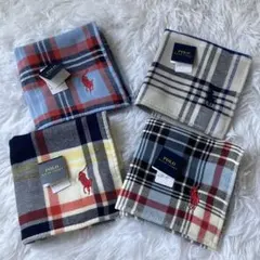 【新品】ラルフローレンタオルハンカチ 4枚セット