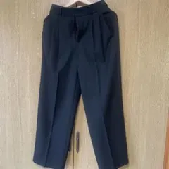 GU ブラック ワイドパンツ M