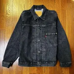 ライトオン リーバイス ブラック 1stタイプ デニムジャケット M