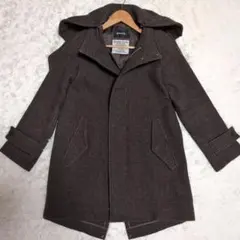 あんこ⭐︎ZUCCA ダークグレー ウールピーコート 2025年最新】zucca レディース ピーコート・ウールコートの人気