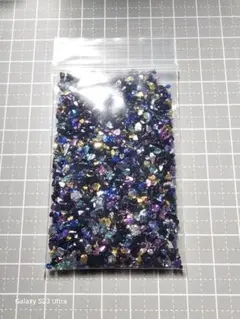 Ｎｏ2077 琉球ガラスフリット✨ブラックMIX★15ｇ