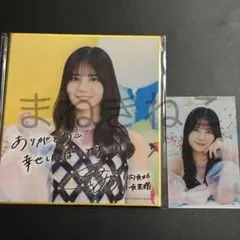 小坂菜緒 日向坂46 ひなこれ チャレンジくじ リボンキーホルダー 色紙