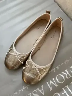 美品♡ZARA kidsフラットバレエシューズ　23センチ