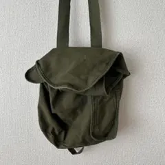 00s Vintage キャンバスリュック 巾着 アメカジ y2k 亜熱帯 通学