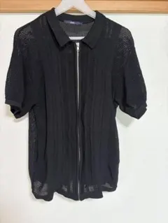 Ciaopanic メッシュ　ジップアップニットポロシャツLサイズのサムネイル