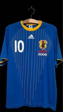 JFA オフィシャル サッカー 日本代表 中村俊輔 ユニフォーム 10番 青 L