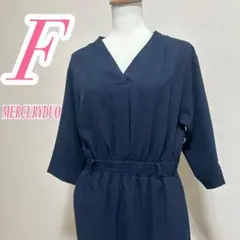MERCURYDUO マーキュリーデュオ ネイビー シャツワンピース F
