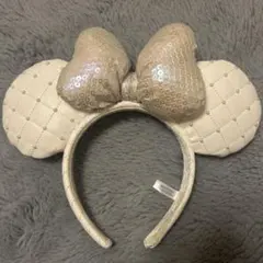 《即購入可能》ディズニー カチューシャ ホワイト パール