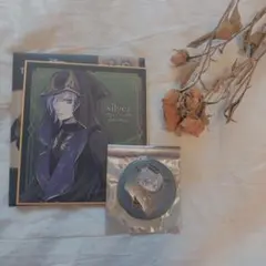 ツイステカフェ 缶バッジ ミニ色紙 シルバー