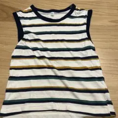 ストライプ ノースリーブタンクトップ 100cm