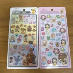 ボンボンドロップシール　ディズニークラシック　プリンセス　2枚セット