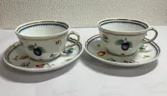 美品】リチャードジノリ イタリアンフルーツ デミタスカップ&ソーサー