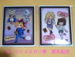 遊戯王　アクリルカード　武藤遊戯＆杏子＆舞　セット
