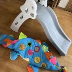 モノトーン小型滑り台& K's Kids（ケーズキッズ）恐竜の袋付きボールプールのサムネイル
