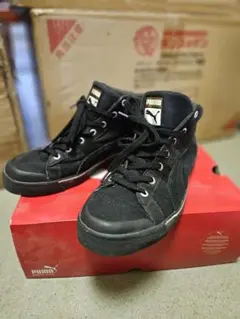 PUMA ハイカットスニーカー 28.0cm 黒×カモフラ 美品