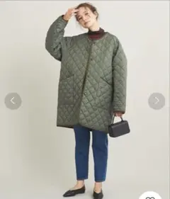Barbour バブアー　キルティングジャケット 36 ノーカラー